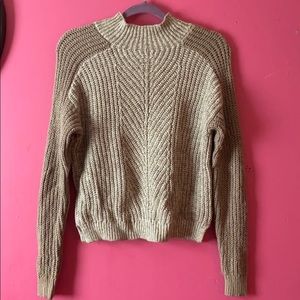 Low turtle neck sweater.